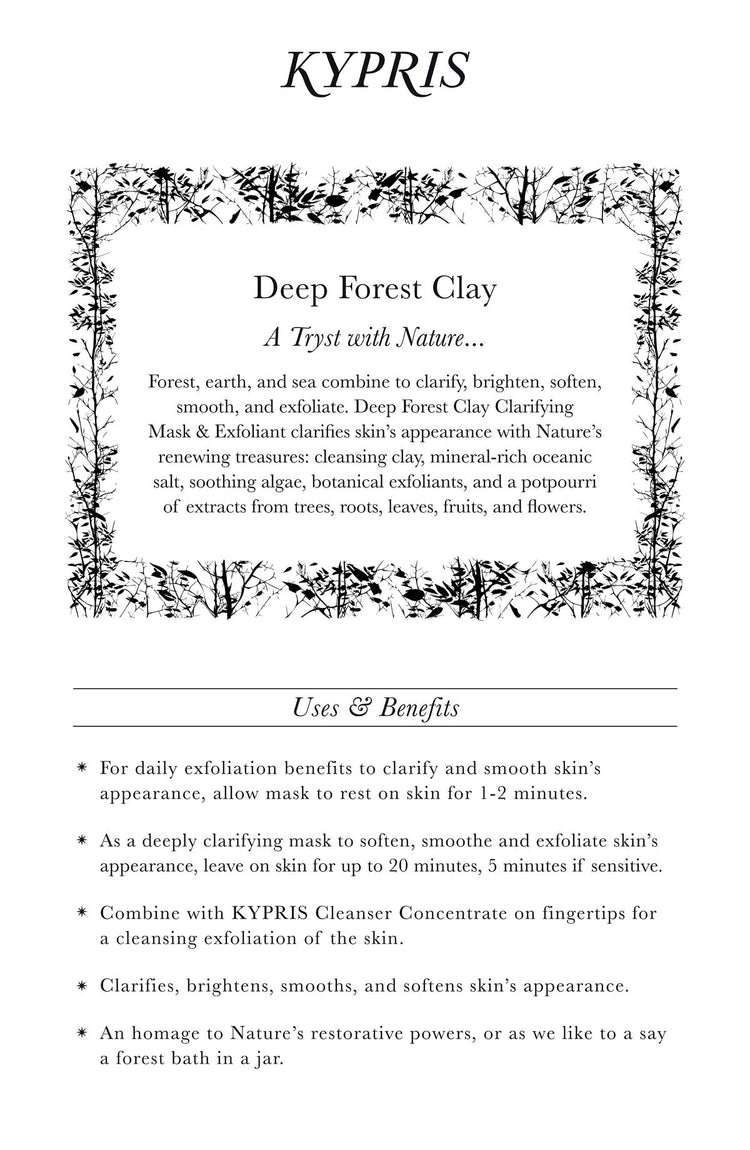 Deep Forest Clay: Clarifying Exfoliation Mask