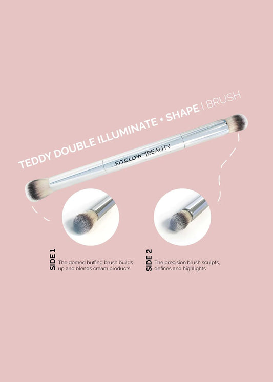 Vegan Teddy Double Illuminate & Shape Brush