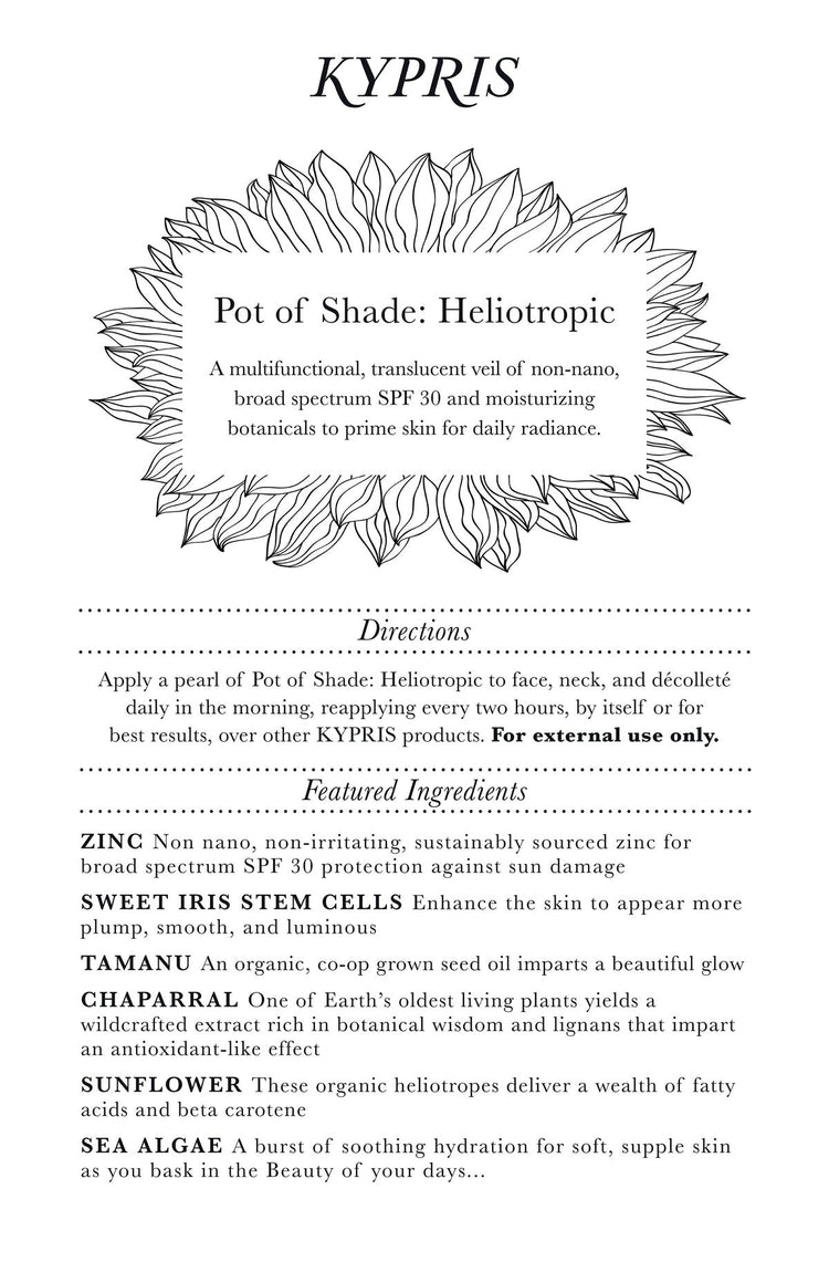 Pot of Shade: Heliotropic SPF 30 & Primer